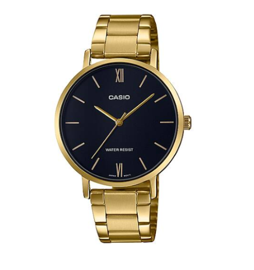 Relógio Feminino Casio MTP-VT01G-1B Dourado