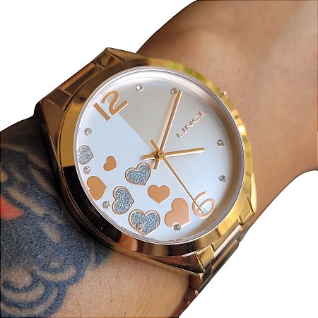Relógio Feminino Strass Lince Lrr4710l