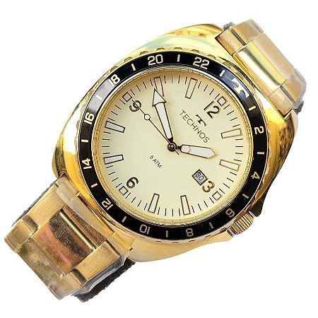 Relógio Masculino Technos Dourado Analógico 2115MOD/4D