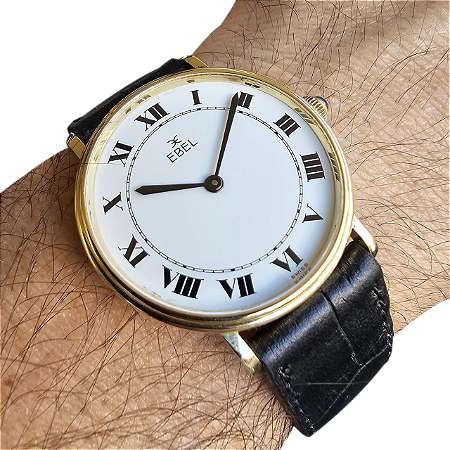 Relógio Vintage Ebel Suíço Ouro18kt Corda Manual Único No Br E MUNDO