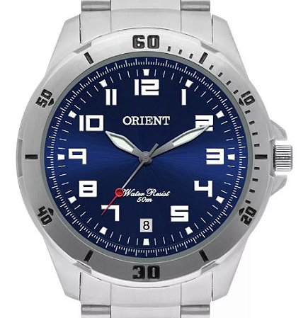Relógio Masculino Orient MBSS1155A Visor Azul Analógico