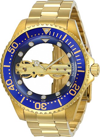 Relógio Invicta Pro Diver Plaque Ouro 24695
