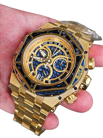 Relógio Invicta Carbon Hawk 38921 Único No Brasil Cron Suíço