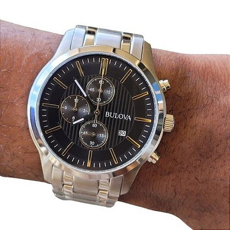 Relógio Bulova Masculino Cronógrafo 96B305