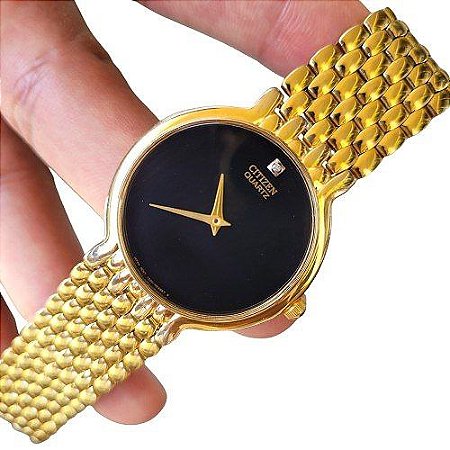 Relógio Citizen Clássico Raro  Banhado a Ouro 1020-S54562