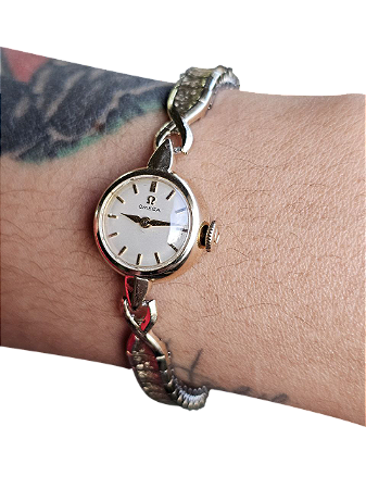 Raro Omega Feminino Banho Ouro 14kt Cal. 482 Ano 1959 Corda