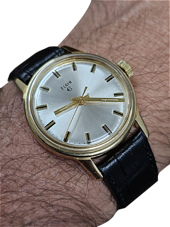 Relógio Masculino Elgin Manual Wind Swiss Made 70's