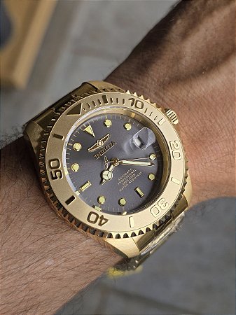 Relógio Masculino Invicta Pro Diver 28952 Automático Dourado