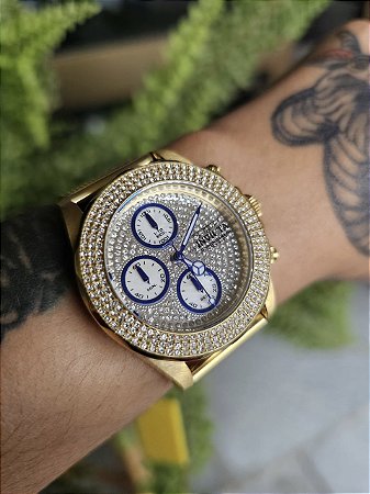 Relógio Feminino Invicta Pro Diver 32935 Cronógrafo Dourado