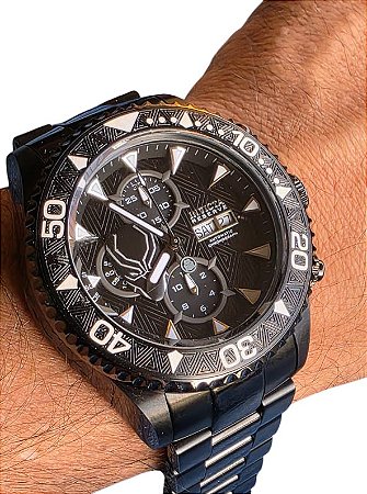 Sw500 Auto Suiço Invicta Pantera Negra Marvel Unico No País.