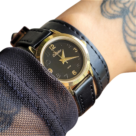 Relógio Condor Feminino Couro Preto Longo Co2035kxb/2p
