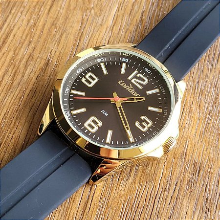 Relógio Condor Kit Masculino Copc21jei/k6p Dourado