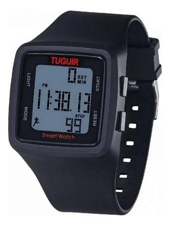 Relógio, Digital, Tuguir, Tg1606, Masculino Preto Preto Cinza