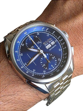 ✨ Relógio Bulova 63C121 – Automático, Cronógrafo Suíço e Estilo Impecável no Pulso!