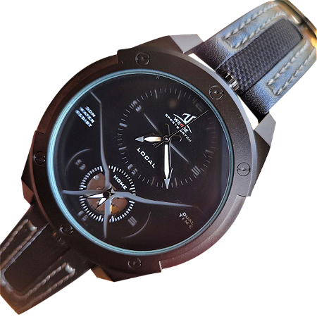 🕘🌍 Relógio Weide UV-1703: Duplo Fuso, Design Moderno & Robustez 3 ATM