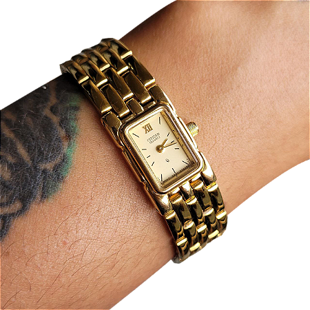 💛 Relógio Citizen Original Japão – Beleza Mini, Estilo Máximo! 👑