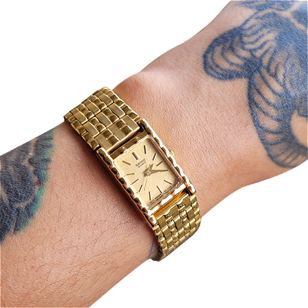 🌟 Relógio Seiko Lady Gold – Sofisticação Atemporal! 💫