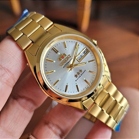 Relógio Masculino Orient 469WC2F B1KX 821246 F Três estrelas automático