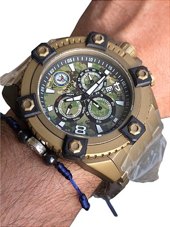 ✨ Relógio Invicta U.S. Navy 🦅 Edição Especial Camuflado 34769
