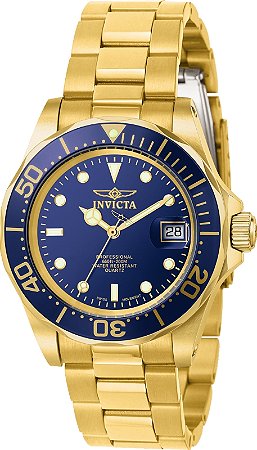 Relógio Masculino Invicta Pro Diver 9312 Swiss Movt Dourado