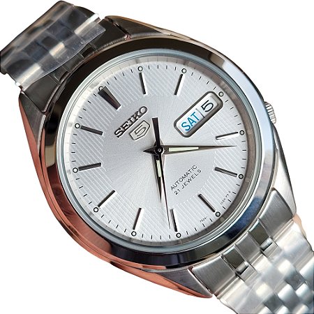 Relógio Automático Seiko 5 SNKL15K1 Calendário Duplo