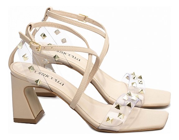 Sandália Feminina Vinil Transparente 1.502a