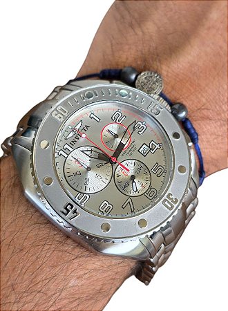 Relógio Invicta Suíço Ref 4593 48mm Cronógrafo G10 Raro Peça Única no Brasil
