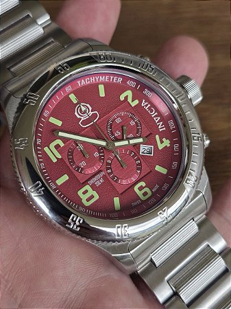 Relógio Invicta Russian Diver 15468 Vermelho Ronda Suíço 5040.D Ano 2013 Original Raro