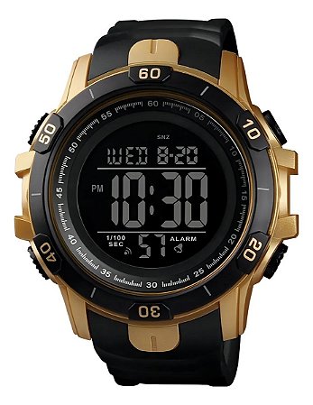 Relógio Masculino Tuguir Digital Tg139 - Dourado E Preto