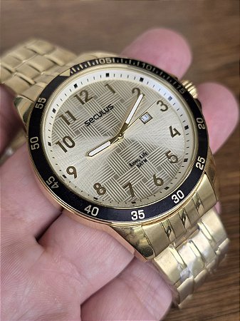 Relógio Masculino Seculus 28986gpsvda3 Dourado
