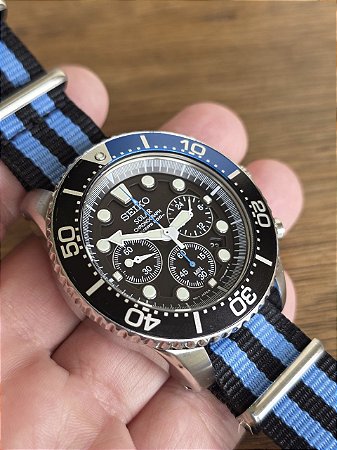 SEIKO SOLAR MONSTRO 🔥 CRONÓGRAFO V175-0AD0 DIVER 200M 💪⌚️ FUNCIONAMENTO PERFEITO!
