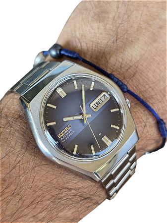 Seiko Automatic 7009-8069 Vintage 1978 Azul Caixa Integrada Original Revisado