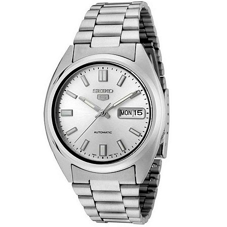 Relógio Seiko 5 Automático Prata SNXS73K