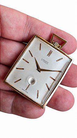 Relógio Lanco Vintage Suíço Anos 60 ⏱️🔥 Calendário Diferente às 6h + Movimento 17 Rubis!