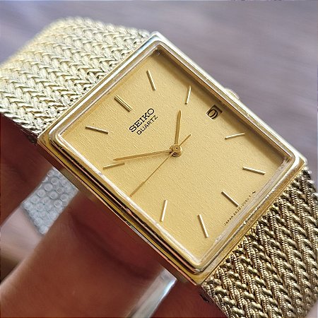 Relógio Seiko Quartz Retangular 2a32-0050 Vintage Anos 80