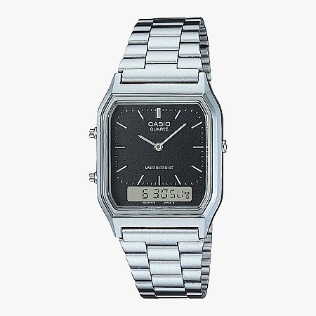 Relógio Casio Vintage AQ-230A-1DMQ Ana-Digi