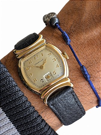 Relógio Lonville Suiço Vintage Corda Manual Anos 40 Unissex