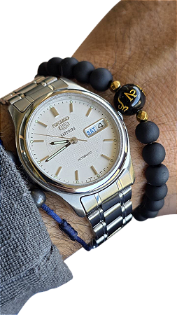 Seiko 5 Safira 7S26-0330 Automático 1999 Aço Inox Antigo Top
