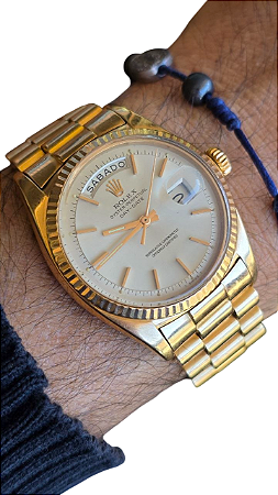Relógio Rolex President Oyster Perpetual Década de 70 Ouro 18kt