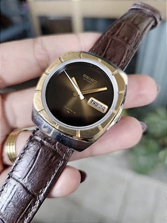 Relógio Seiko Automático 7006A 7006-7219 Anos 70 Raro Marrom