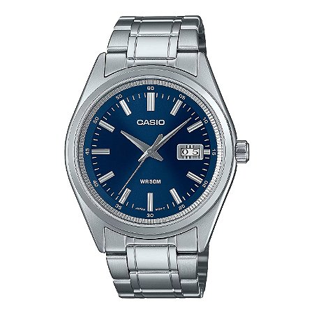 Relógio Masculino Casio MTP-B180-2AVDF Azul Calendário