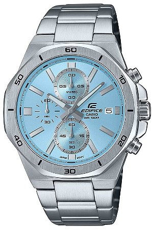 Relógio Casio Edifice Masculino EFV-640D-2BVUDF Azul Cronógrafo 100M