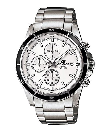Relógio Casio Edifice Masculino EFR-526D-7AVUDF Cronógrafo Branco 100M