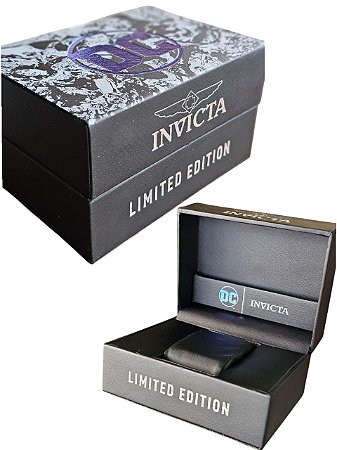 Estojo Invicta Dc Comics Limited Edition Sem Uso De Coleção