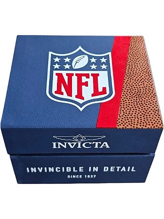 Estojo Invicta Nfl Original Caixa Colecionável Raro Sem Uso