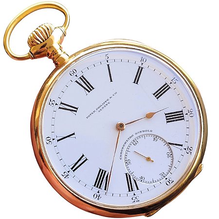 Gigante Ouro 18kt Maciço Patek Philippe Gondolo Chronometer