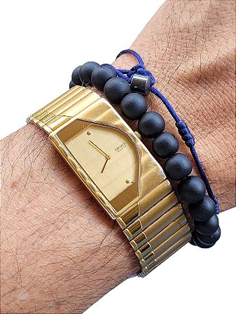 Relógio Seiko Vintage Quartz Assimétrico Halfmoon Ano 1991
