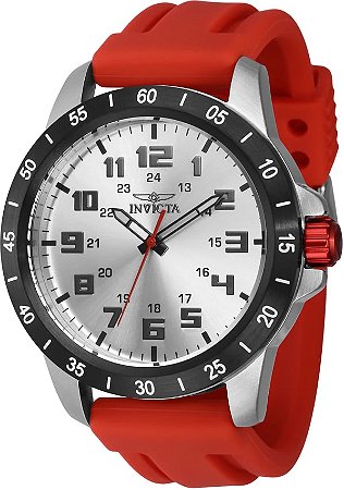 Relógio Masculino Invicta Pro Diver 40002 Quartz Vermelho Prata