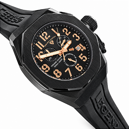 Relógio Swiss Legend Trimix Diver 2.0 Cronógrafo Suíço 200m Preto