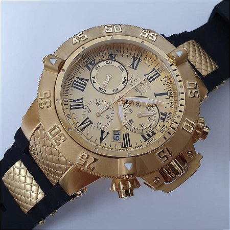 Relogio Invicta Subaqua Cronografo Dourado 16875